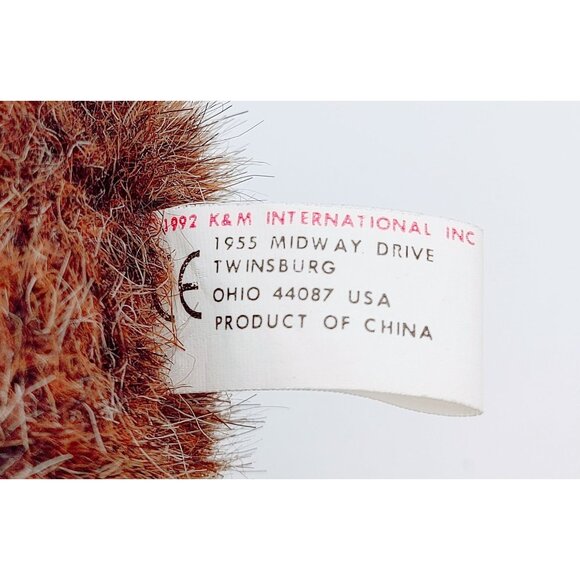 VINTAGE 1992 K&M International BROWN OWL 6" Plush w/Movable Parts - Picture 6 of 6